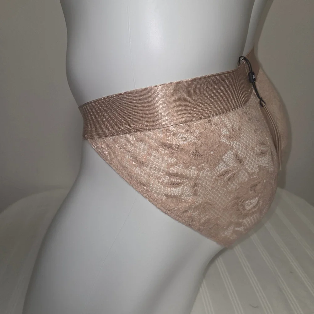 Cosabella Never Say Never Men's Lace Mid-Rise Brief Shimmer Contour Pouch